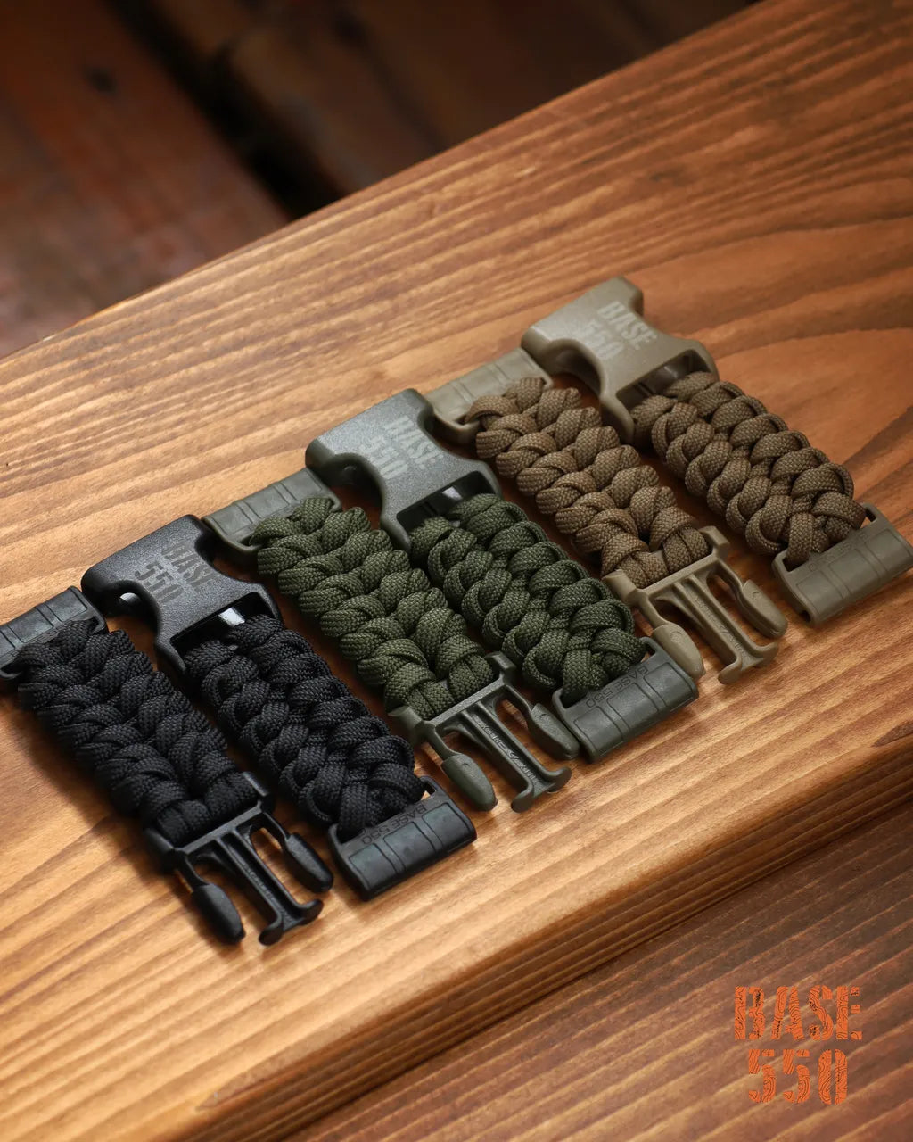 BASE 550 Duraflex buckle paracord watch strap