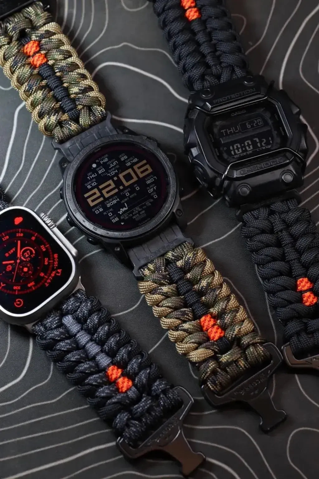 BASE 550 Cobra buckle paracord watch strap