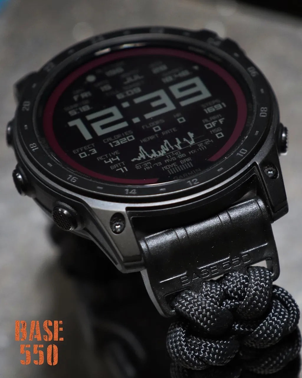 BASE 550 Cobra buckle paracord watch strap