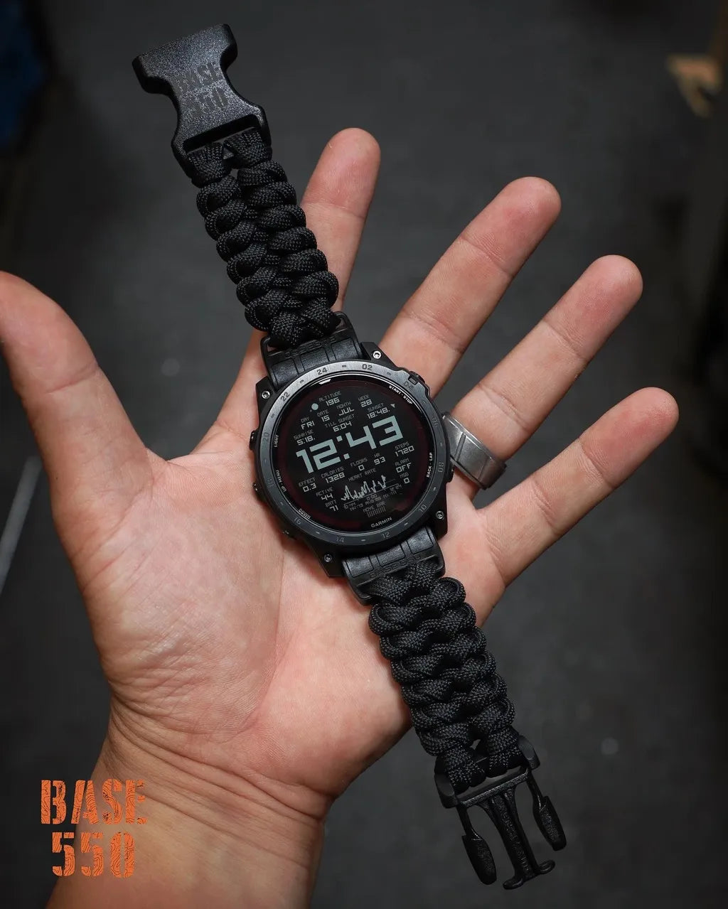 BASE 550 Duraflex buckle paracord watch strap