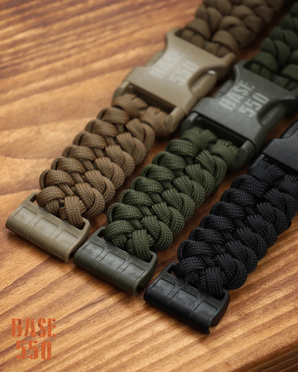 BASE 550 Duraflex buckle paracord watch strap