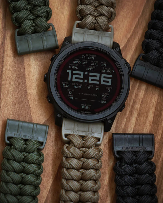 BASE 550 Duraflex buckle paracord watch strap