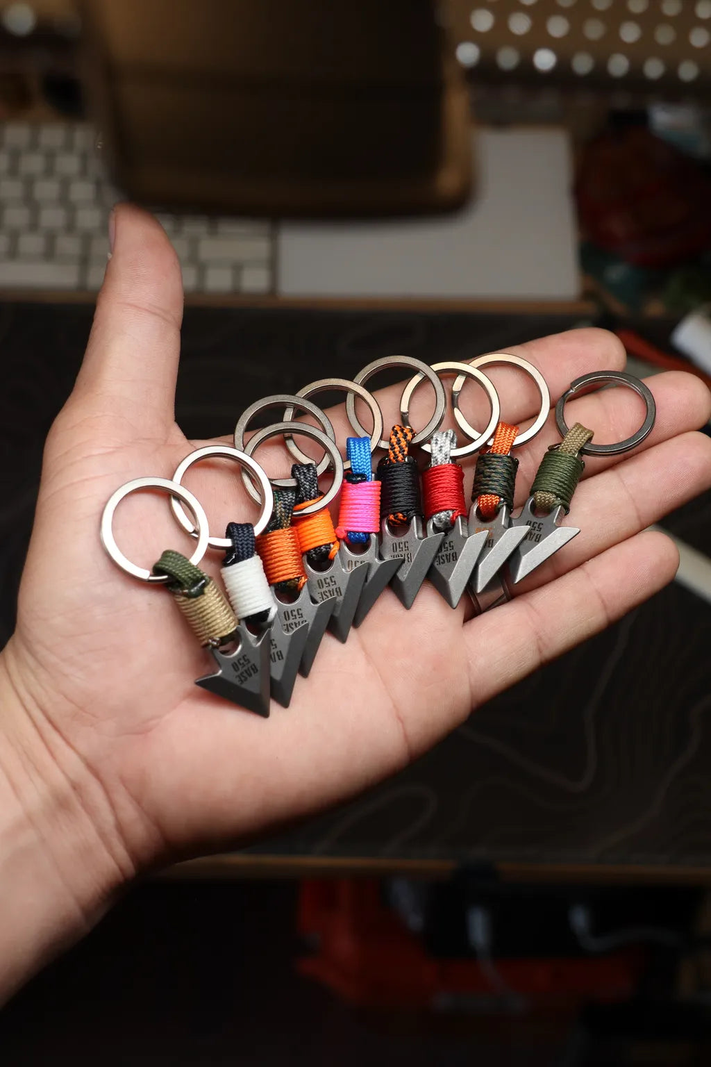 BASE 550 Titanium Örvar Keychain | Örvar Titanium Alloy Keychain
