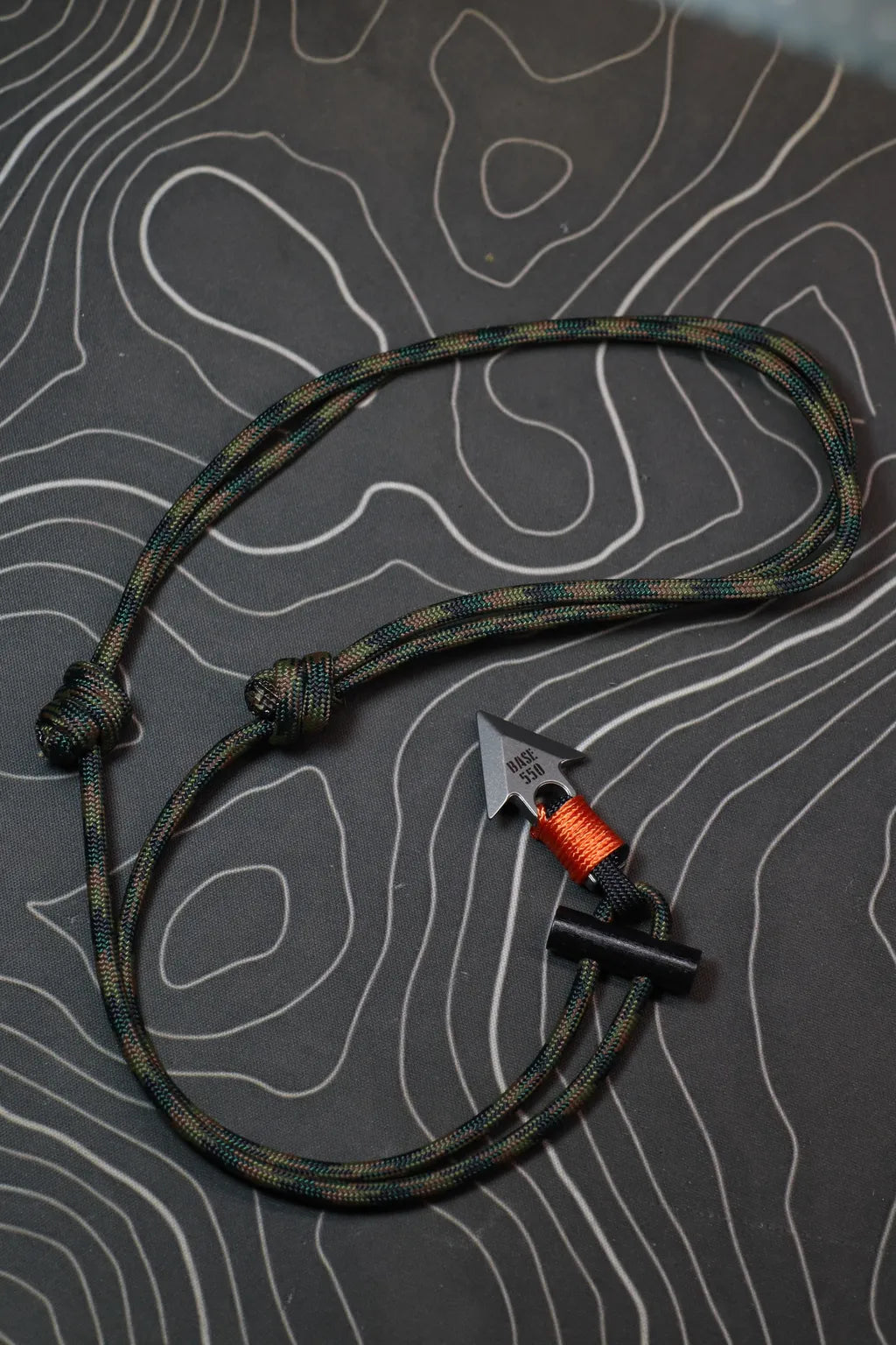 BASE 550 Titanium Örvar Survival Necklace | Örvar Titanium Alloy Survival Necklace