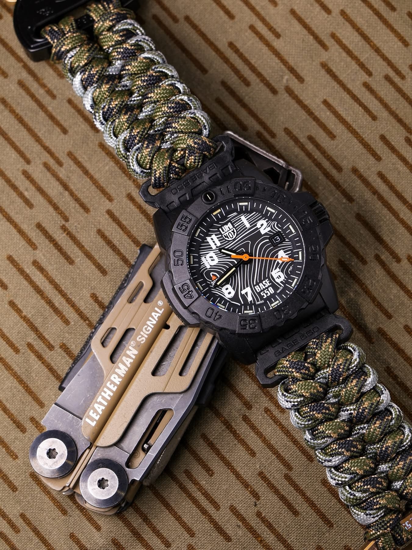 BASE 550 Cobra buckle paracord watch strap