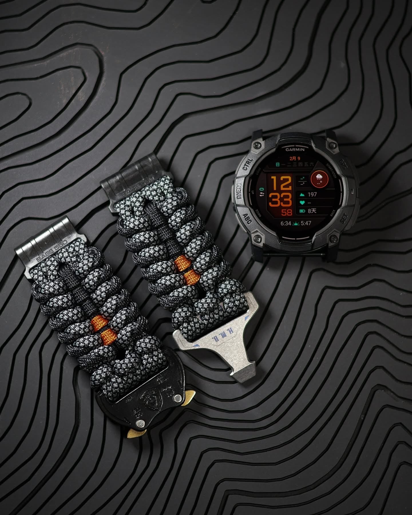 BASE 550 Cobra buckle paracord watch strap