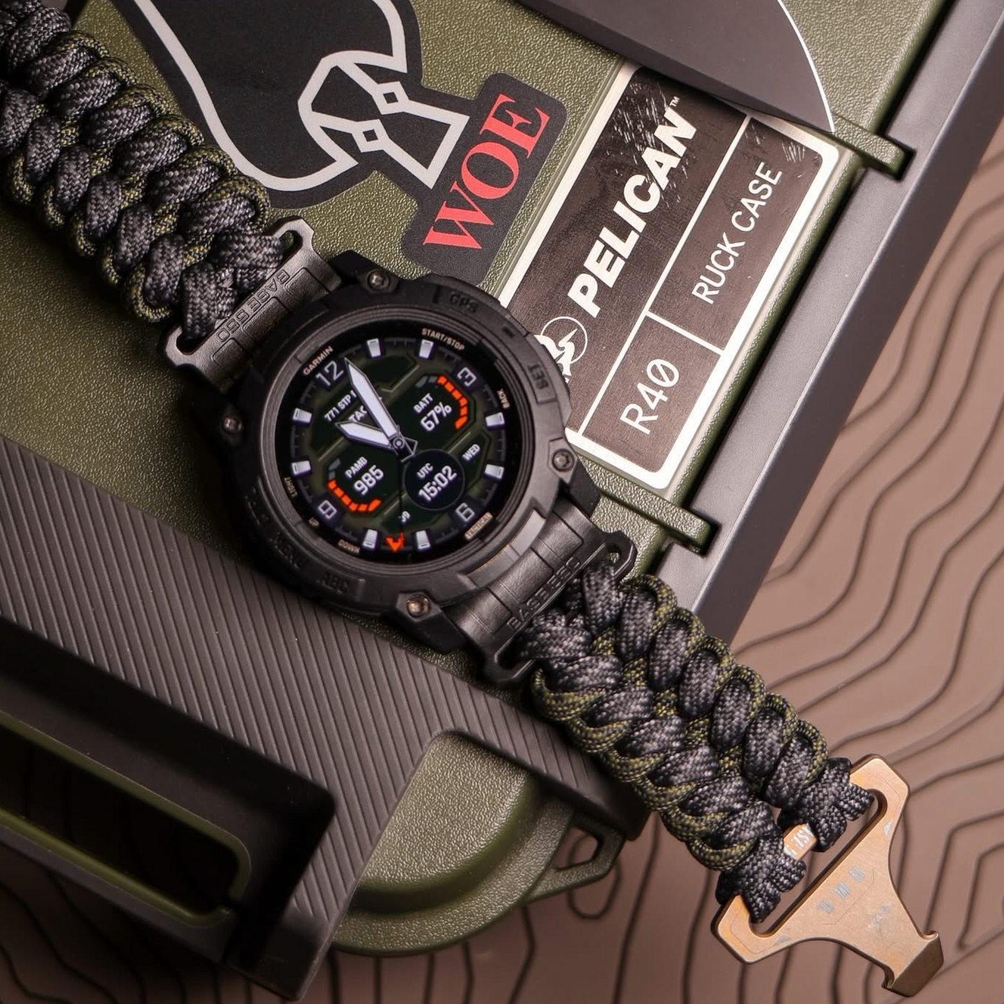 BASE 550 Cobra buckle paracord watch strap